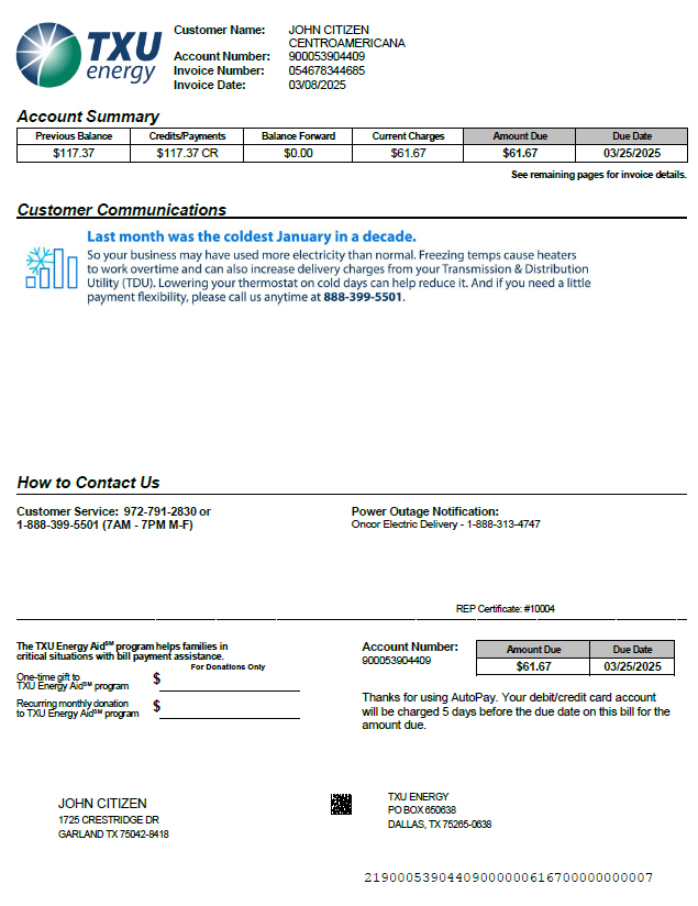  Minol USA business utility bill 